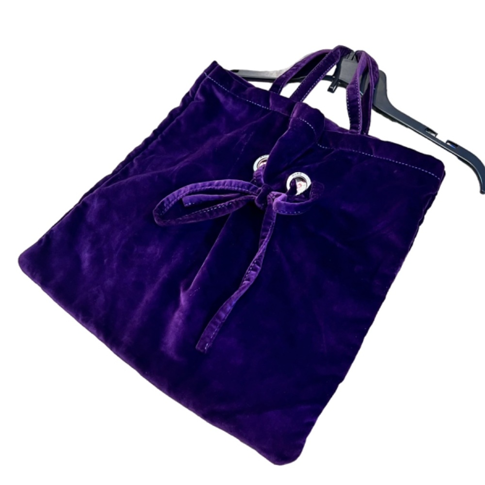 Marc Jacobs Purple Velvet Shopping Bag Tote - Picture 4 of 14